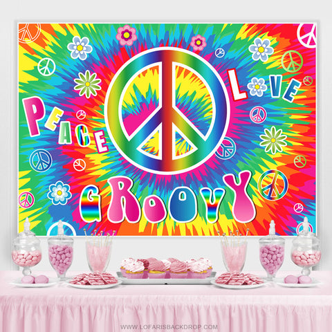 Peace And Love Graffiti Grooyy Anniversaire Toile de fond