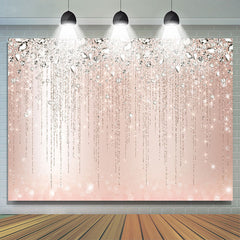 Toile de fond rose et paillettes Bokeh joyeux anniversaire pour fille