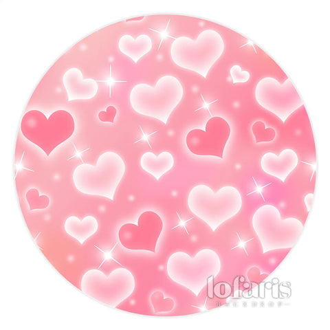 Ballons d'amour roses et blancs Toile de fond Happy Valentines