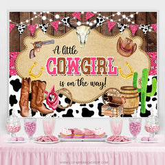 Toile de aime de révélation de sexe Ancien Cow-girl Ranch rose