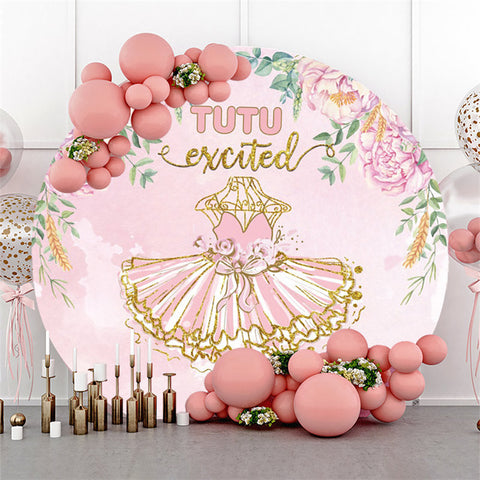 Robe rose à fleurs et paillettes Toile de fond joyeux anniversaire
