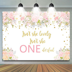 Fleur rose belle sa toile de fond d'anniversaire Onederful
