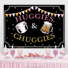 Toile de fond Huggies ou Chuggies en or rose