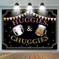 Toile de fond Huggies ou Chuggies en or rose