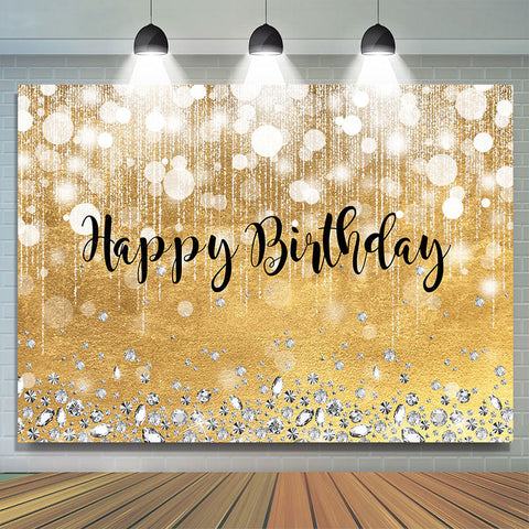 Toile de fond rose magnifique diamant bokeh joyeux anniversaire