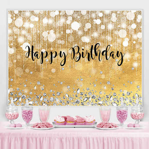 Toile de fond rose magnifique diamant bokeh joyeux anniversaire