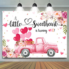 Rose petit coeur doux tournant un anniversaire toile de fond