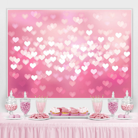 Toile de fond bokeh simple lumière rose amour pour fête de fille