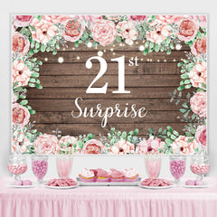 Bois de rose rose 21e anniversaire Photoshoot Toile de fond