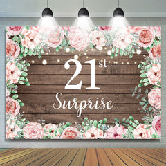 Bois de rose rose 21e anniversaire Photoshoot Toile de fond