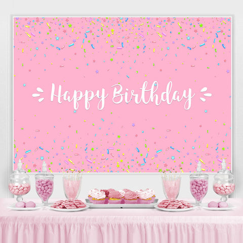 Toile de fond de f¨ote d'anniversaire solide rose pour les filles