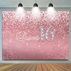 Pink Sweet Diamond 16 Joyeux Anniversaire Toile de Fond Filles