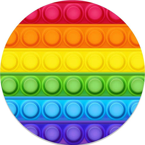 Pop It – arrière-plans ronds de fête d'anniversaire de couleur arc-en-ciel