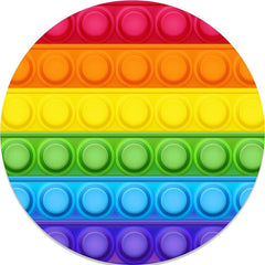 Pop It – arrière-plans ronds de fête d'anniversaire de couleur arc-en-ciel