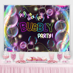 Pop on over pour une toile de fond de fête pour adultes Bubbly Party