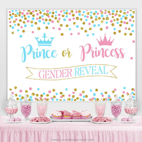 Toile de fond de douche de bébé prince ou princesse