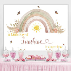 Ray Of Sunshine est presque là toile de fond de douche de bébé