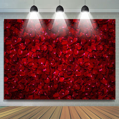 Toile de fond de fête d'anniversaire à thème de roses rouges pour les femmes