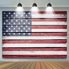 Rétro la toile de fond en bois simple du drapeau américain pour la décoration