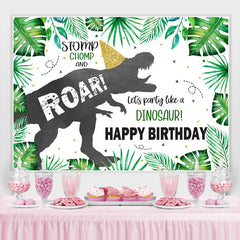Roar Jungle Forest Tyrannosaurus Rex Anniversaire Toile de Fond