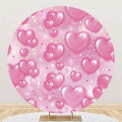 Round All Simple Pink Heats Toile de fond pour l'événement de vacances