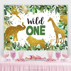 Toile de fond Safari Forest Boho Joyeux 1er anniversaire