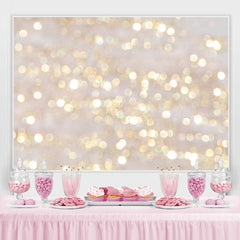Paillettes Or Glitter Bokeh Anniversaire Toile de Fond pour Décor de Fête