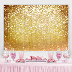 Toile de fond de bokeh de paillettes d'or simple pour la décoration de fête