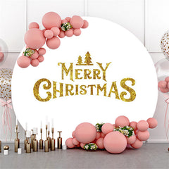 Décors de fête de noël joyeux paillettes d'or simples