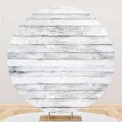 Toile De Fond D'anniversaire En Bois Blanc Et Gris Nature Simple