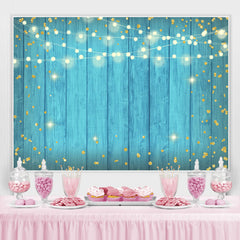 Toile de fond simple joyeux anniversaire à paillettes bleu Tiffany