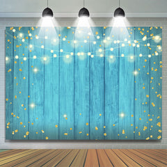 Toile de fond simple joyeux anniversaire à paillettes bleu Tiffany