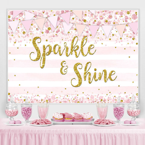 Spaikle and Shine Pink stripe Bokeh Bakcdrop pour fille