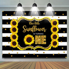 Tournesol Joyeux premier anniversaire Photoshoot Toile de fond