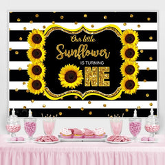 Tournesol Joyeux premier anniversaire Photoshoot Toile de fond