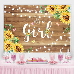 Tournesol It s A Girl Baby Shower Photoshoot toile de fond