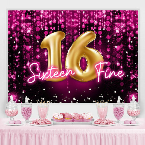 Sweet 16 Toile de fond bokeh ¨¤ paillettes roses fines pour anniversaire