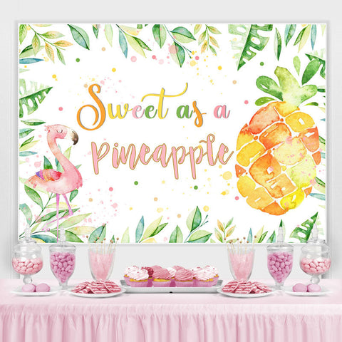 Doux comme toile de fond d'ananas pour Baby Shower Party