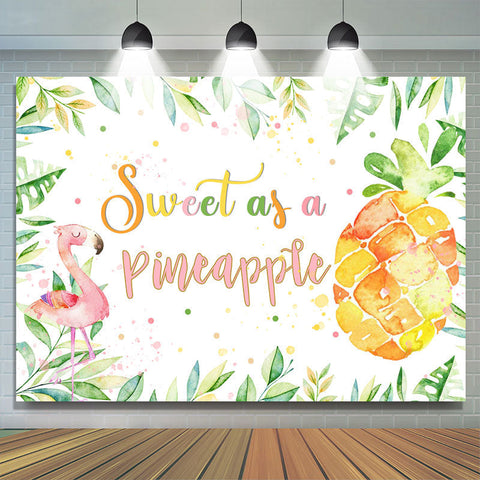 Doux comme toile de fond d'ananas pour Baby Shower Party