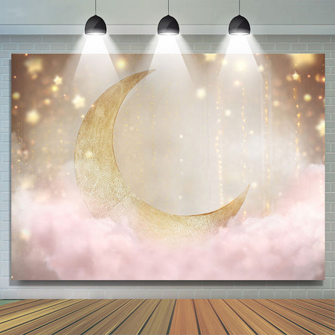 Sweet Night Moon Light Joyeux Anniversaire Toile de Fond