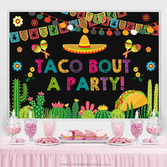 Taco Bout A Party Fiesta Party pour toile de fond de vacances