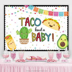 Taco Bout A Sweetie Fiesta Thème Baby Shower Backdrop