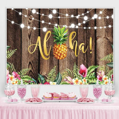 Toile de fond d'été tropicale hawa?enne Luau pour décor de fête