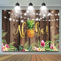 Toile de fond d'été tropicale hawa?enne Luau pour décor de fête