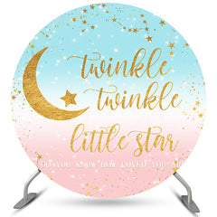 Thème scintillant, révélation du sexe, toile de fond circulaire pour fête prénatale
