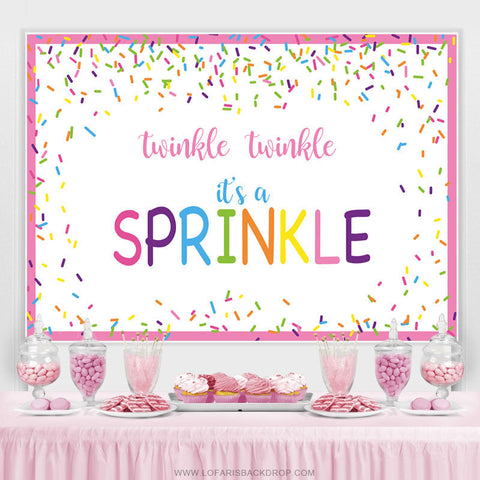 Twinkle Twinkle C'est une toile de fond de douche de bébé saupoudrée