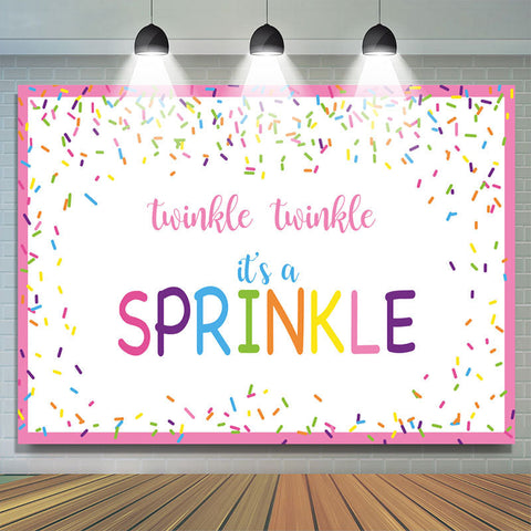 Twinkle Twinkle C'est une toile de fond de douche de bébé saupoudrée