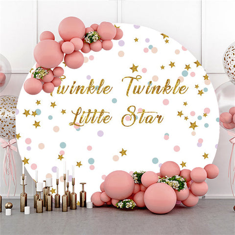 Twinkle Twinkle Litter Star anniversaire cercle toile de fond