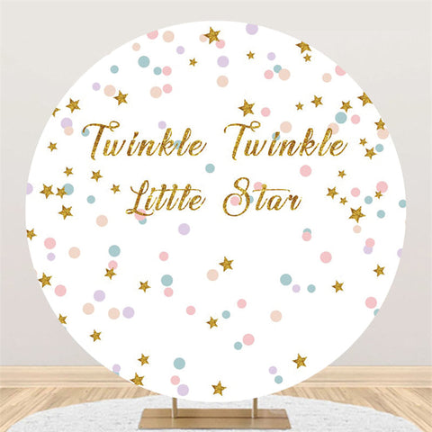 Twinkle Twinkle Litter Star anniversaire cercle toile de fond