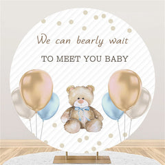 Nous pouvons attendre de vous rencontrer Baby Circle Backdrop